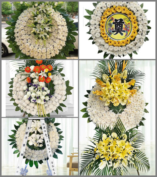 湖北黄冈市浠水县团陂镇杨寨村花圈速递