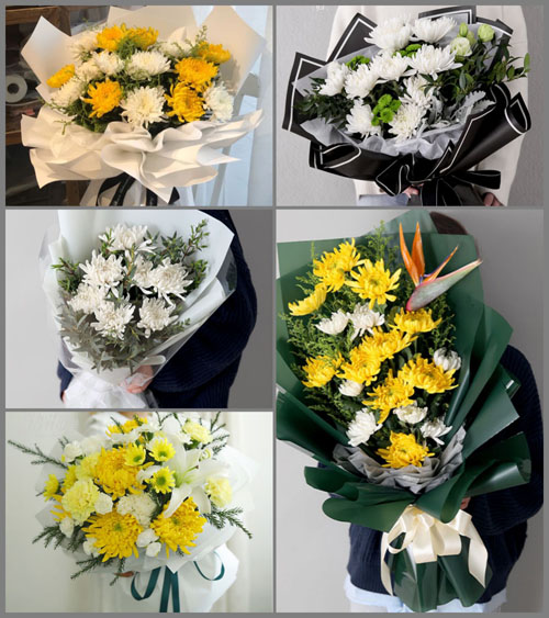 湖北黄冈市浠水县团陂镇杨寨村白事花束代送